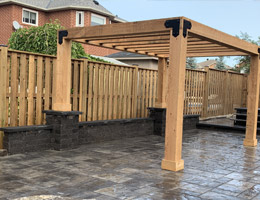 Outdoor wooden structure